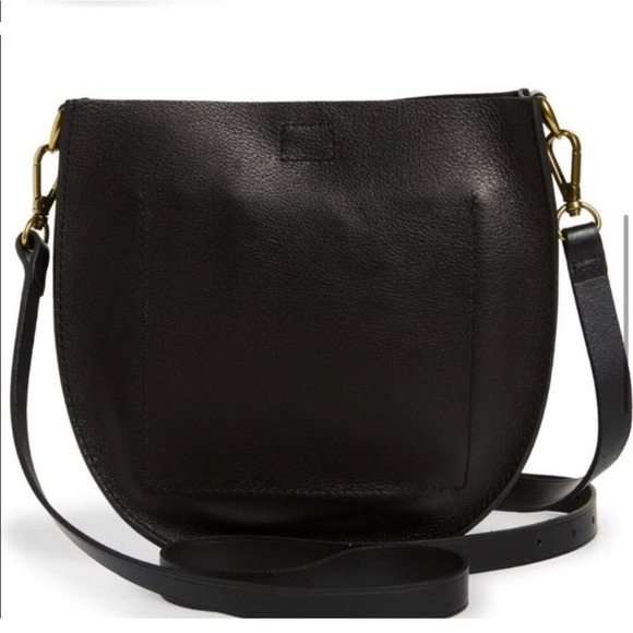 New Madewell Black The Small Transport Saddlebag Womens Crossbody Handbag - Picture 4 of 4